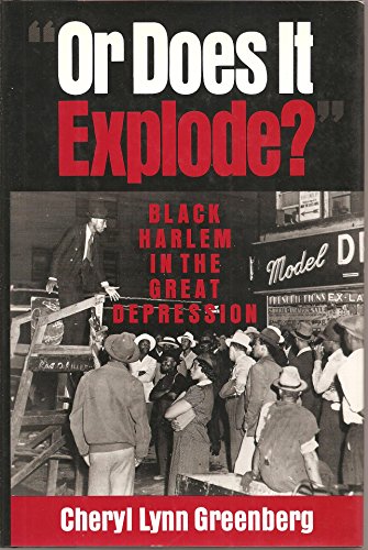Or Does It Explode": Black Harlem in the Great Depression