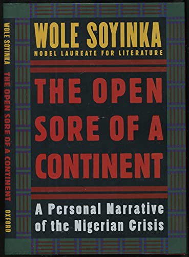 The Open Sore Of A Continent; A Personal Narrative Of The Nigerian Crisis - 1st Edition/1st Printing