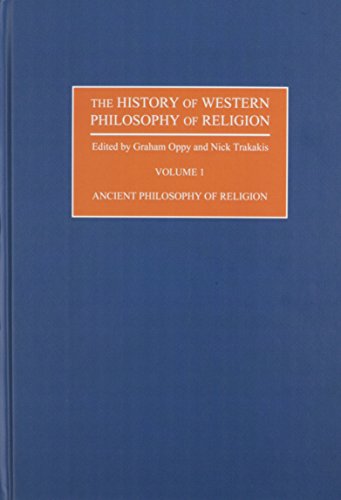 THE HISTORY OF WESTERN PHILOSOPHY OF RELIGION; FIVE VOLUMES