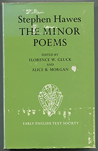 The Minor Poems. Edited by Florence Gluck and Alice B. Morgan.