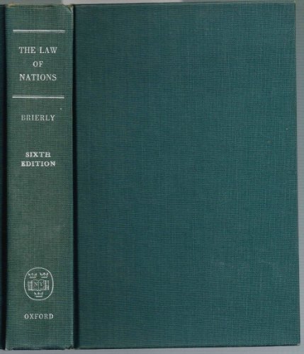 The Law of Nations: An Introduction to the International Law of Peace