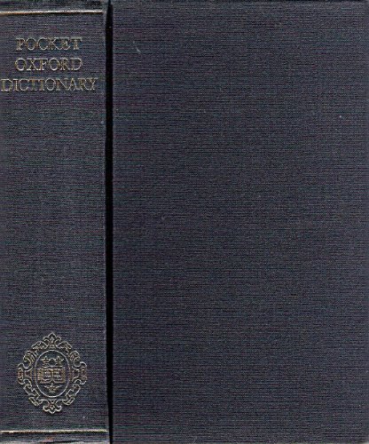 The pocket Oxford dictionary of current English;