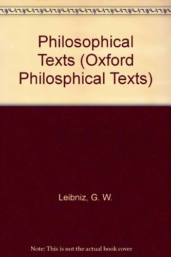Philosophical Texts (Oxford Philosophical Texts)