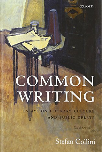 Common Writing: Essays on Literary Culture and Public Debate