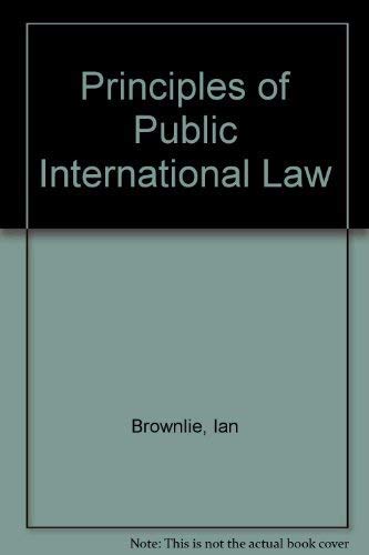 Principles of Public International Law. 3rd ed.