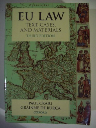EU Law : Text, Cases and Materials