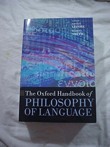 The Oxford Handbook of Philosophy of Language