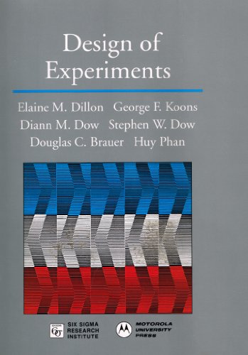 Design of Experiments (The Six Sigma Research Institute Series)