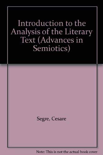Introduction to the Analysis of the Literary Text