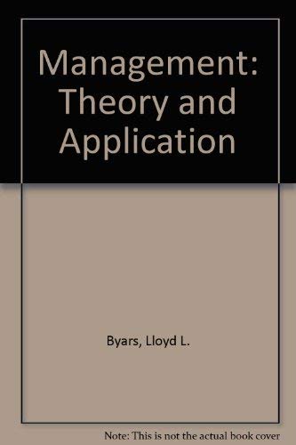 Management Theory and Application