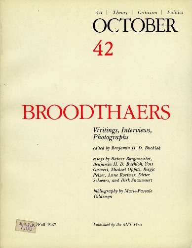 October 42 | Broodthaers | Writings, Interviews, Photographs
