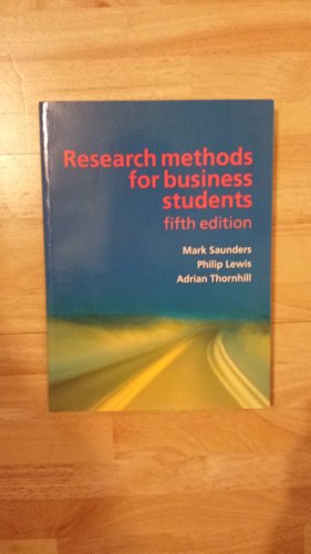 research methods for business (5e édition)