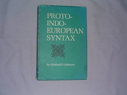 Proto Indo European Syntax