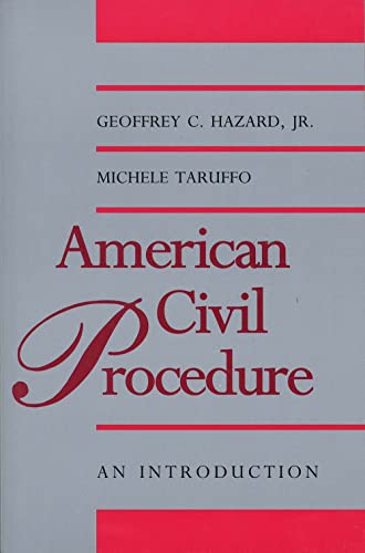 American Civil Procedure: An Introduction (Yale Contemporary Law Series)