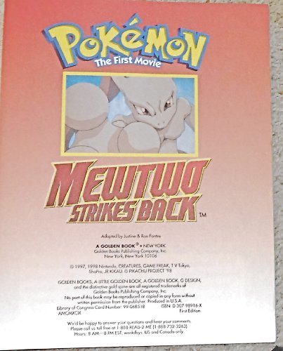 Pokemon the First Movie: Mewtwo Strikes Back (Little Golden Book)