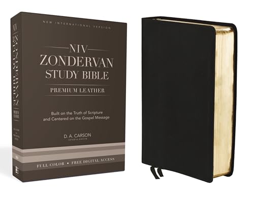 NIV Zondervan Study Bible, Premium Leather, Black: Built on the Truth of Scripture and Centered on the Gospel Message
NIV Zondervan Study Bible, Premium Leather, Black: Built on the Truth of Scripture and Centered on the Gospel Message
