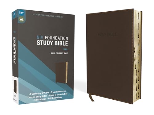 Niv Foundation Study Bible Imitation Leather Br Format: Slides