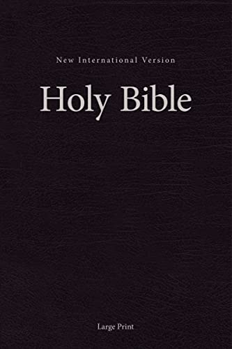 NIV, Single-Column Pew and Worship Bible, Large Print, Hardcover, Black
