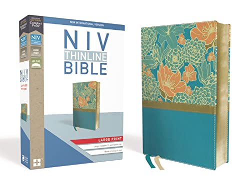 Niv Thinline Bible Large Print Leathersoft Tea Format: Slides