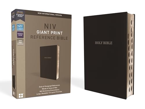 Niv Reference Bible Giant Print Leather Look B Format: Slides