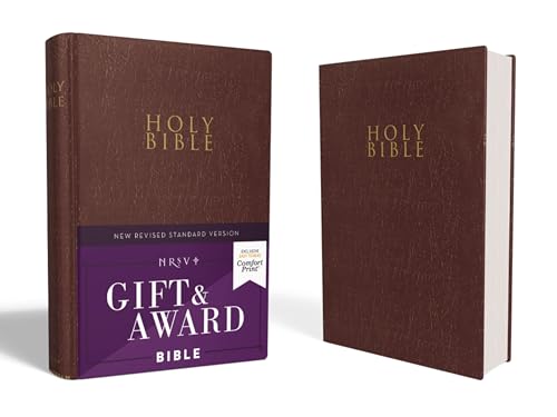 Nrsv, Gift and Award Bible, Leather-Look, Burgundy, Comfort Print
