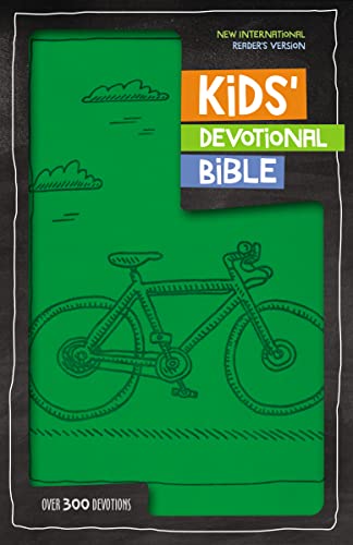 NIrV, Kids Devotional Bible, Leathersoft, Green: Over 300 Devotions
