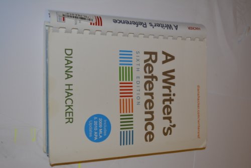 A WRITER'S REFERENCE : Sixth Edition