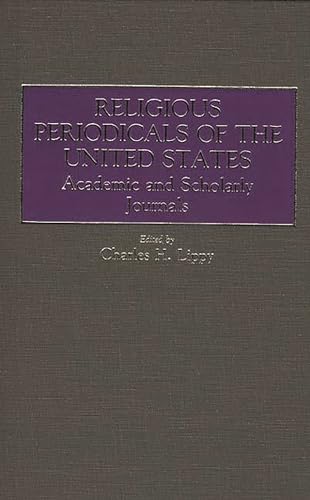 Religious periodicals of the United States: Academic and Scholarly Journals,