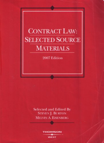 Contract Law: Selected Source Materials (American Casebook)