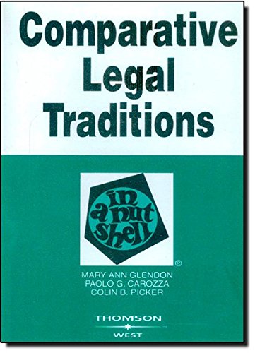 Comparative Legal Traditions in a Nutshell (Nutshell Series)