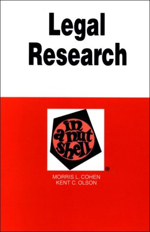 Legal Research in a Nutshell Seventh Edition