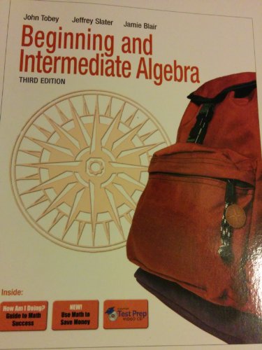 

Beginning & Intermediate Algebra (3rd Edition)