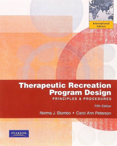 Therapeutic Recreation Program Design: Principles and Procedures
