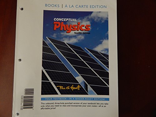 Conceptual Physics, Books a la Carte Twelfth 12th Edition
