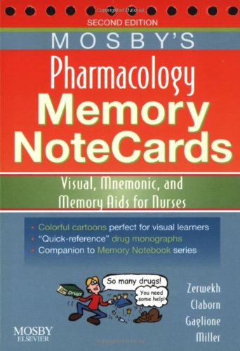 Mosby's Pharmacology Memory NoteCards: Visual, Mnemonic, and Memory Aids for Nurses
Mosby's Pharmacology Memory NoteCards: Visual, Mnemonic, and Memory Aids for Nurses