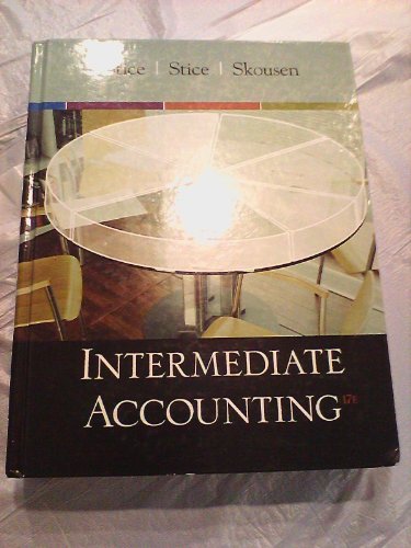 International Edition---intermediate Accounting, 17th Edition