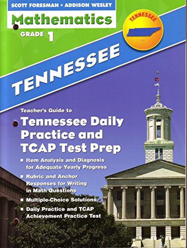 Tennessee Daily Practice and TCAP Test Prep Teacher's Guide Mathematics Grade 1