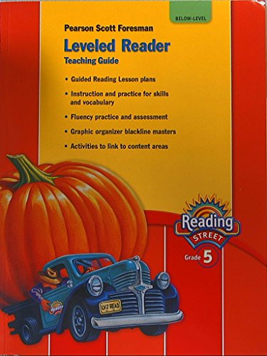 Reading Street. Leveled Reader, Teaching Guide. Grade 5. Below-Level. 9780328484508, 0328484504.
Reading Street. Leveled Reader, Teaching Guide. Grade 5. Below-Level. 9780328484508, 0328484504.