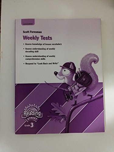 Scott Foresman Weekly Tests (Assessment) - Reading Street Grade 3