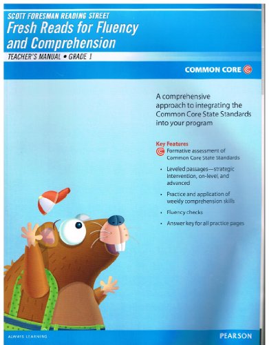 Scott Foresman Reading Street, Grade 1, Common Core: Teacher's Fresh Reads For Fluency And Comprehension Manual: Consumable (2011 Copyright)
Scott Foresman Reading Street, Grade 1, Common Core: Teacher's Fresh Reads For Fluency And Comprehension Manual: Consumable (2011 Copyright)