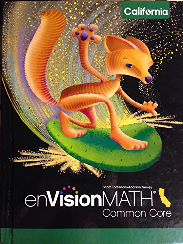 Envision Math 2015 California Common Core Student Edition (hardcover)