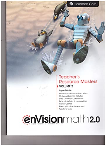 enVisionmath 2.0 Teacher's Resource Masters volume 2 topics 8-16