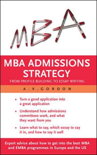 Mba admission essay services objectives