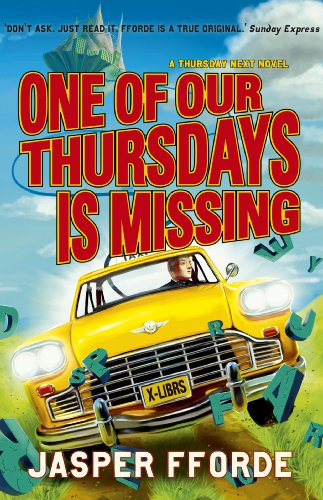 ONE OF OUR THURSDAYS IS MISSING - SIGNED COLLECTOR'S FIRST EDITION FIRST PRINTING WITH POSTCARD