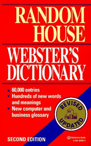 Random House Webster's Dictionary : Second Edition