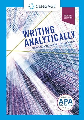 Writing Analytically (with 2019 APA Updates and MLA 2021 Update Card)