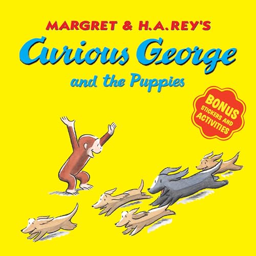 Curious George and the Puppies (with Bonus Stickers and Audio)