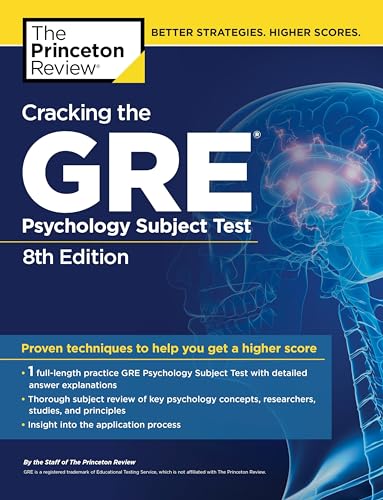 Cracking the GRE Psychology Subject Test, 8th Edition (Graduate School Test Preparation)
Cracking the GRE Psychology Subject Test, 8th Edition (Graduate School Test Preparation)