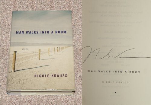 Man Walks Into a Room. { SIGNED } { FIRST EDITION/ FIRST PRINTING}. { with SIGNING PROVENANCE.}.