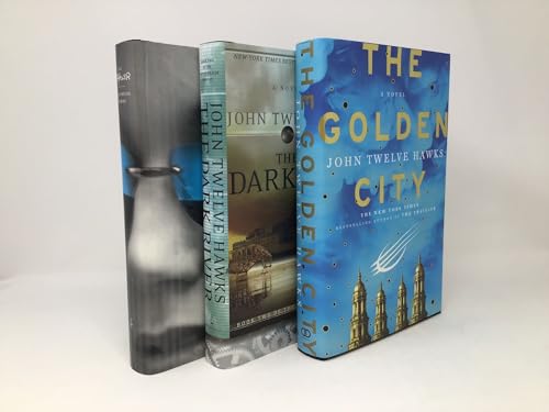 FOURTH REALM TRILOGY 3 BOOK SET SIGNED 1STS; TRAVELER, DARK RIVER & GOLDEN CITY